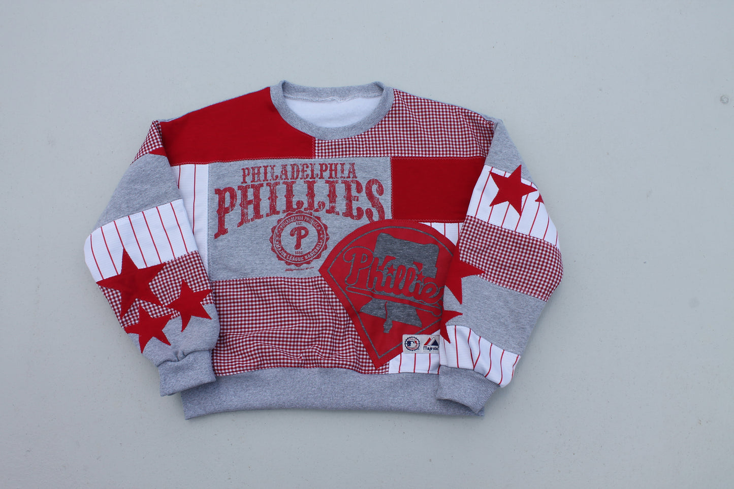 Custom Patchwork Crewneck Sweatshirt