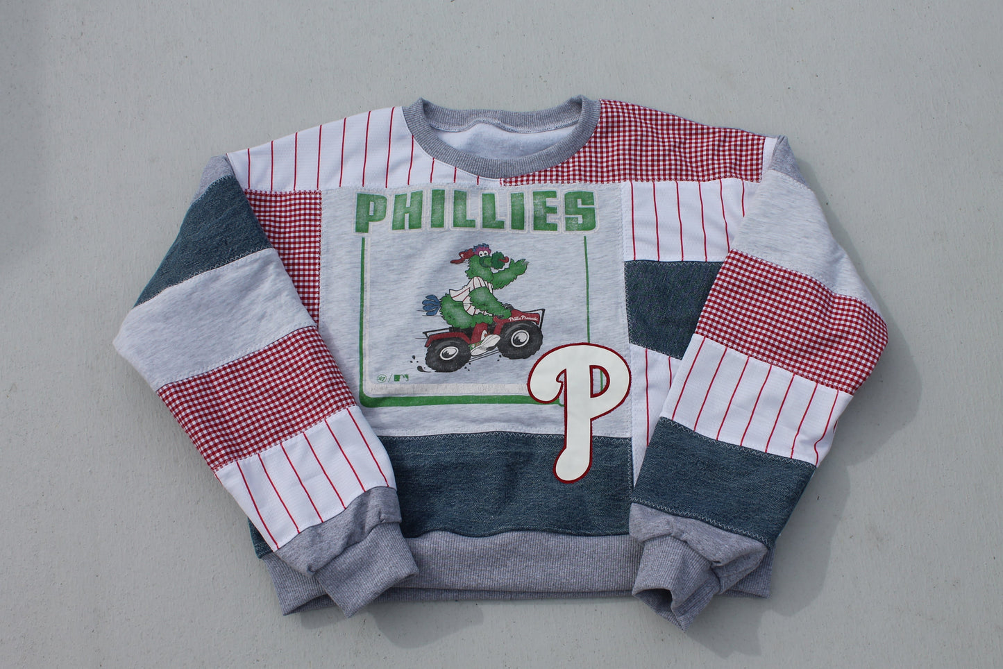 Phillie Phanatic Patchwork Crew Neck