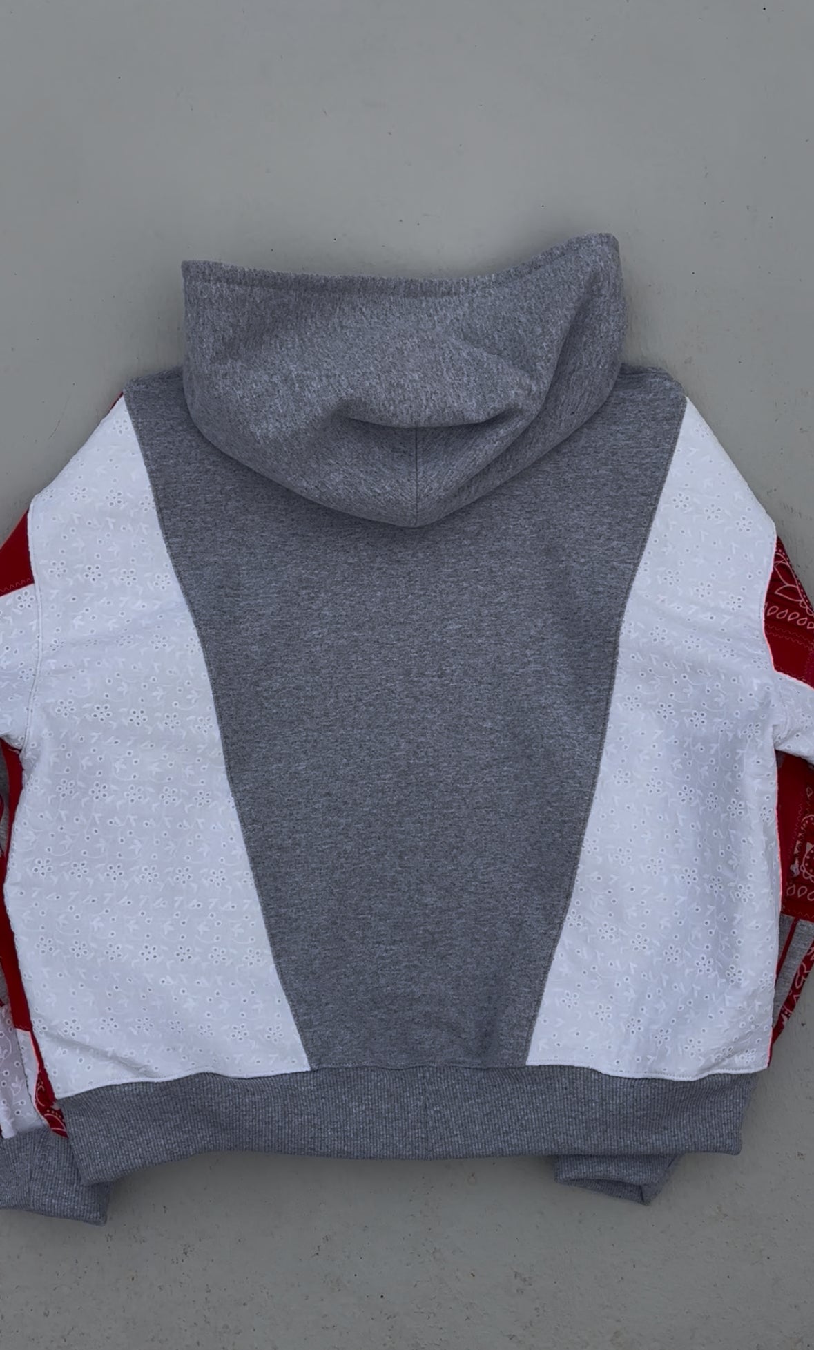 Phillies Bandana & Stripes Patchwork Hoodie