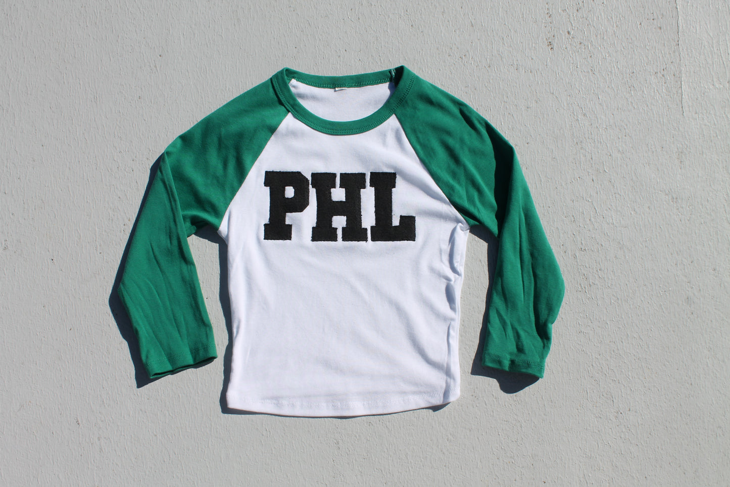 Made To Order PHL Denim Raglan Baby Tee