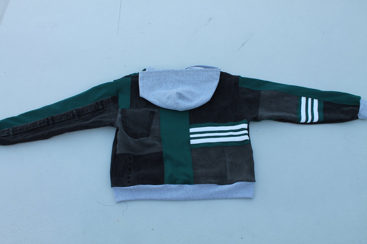 Reworked Vintage Eagles Denim Hoodie