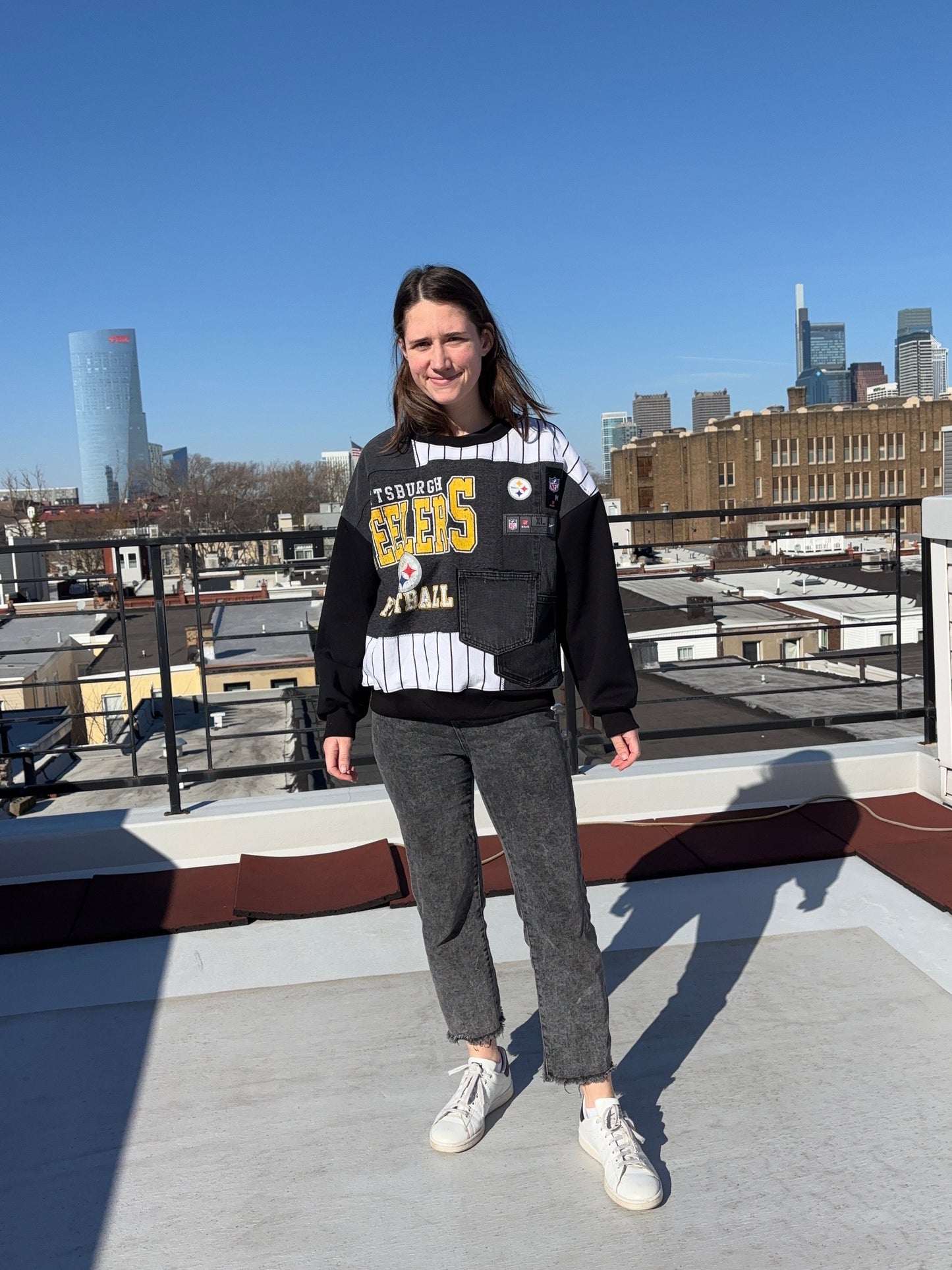 Steelers Front Patchwork Sweatshirt