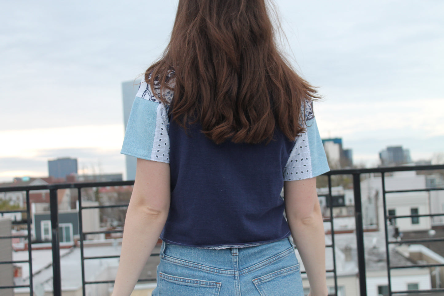 Penn State Patchwork Raglan Baby Tee