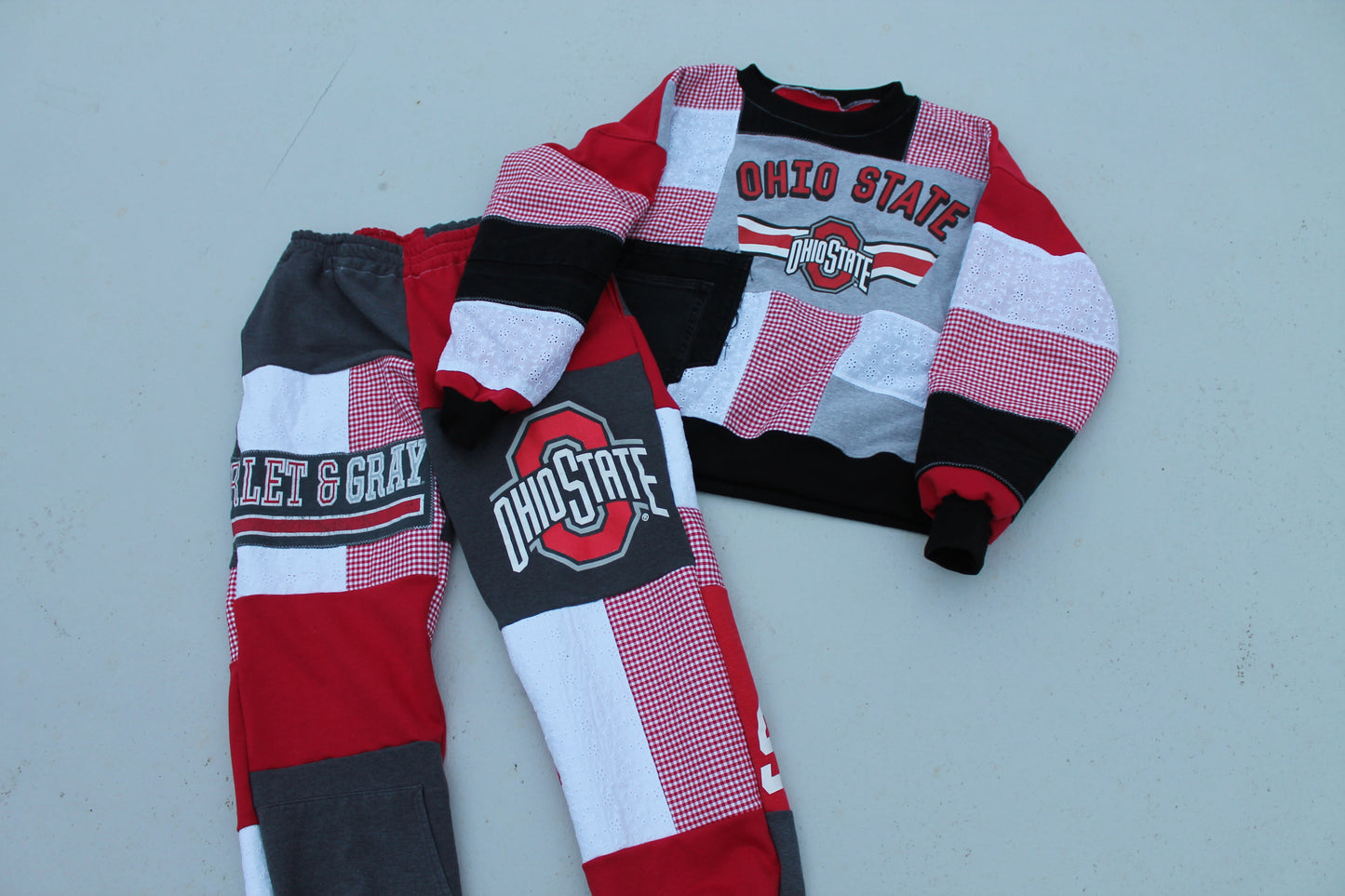 Ohio State Patchwork Sweatshirt