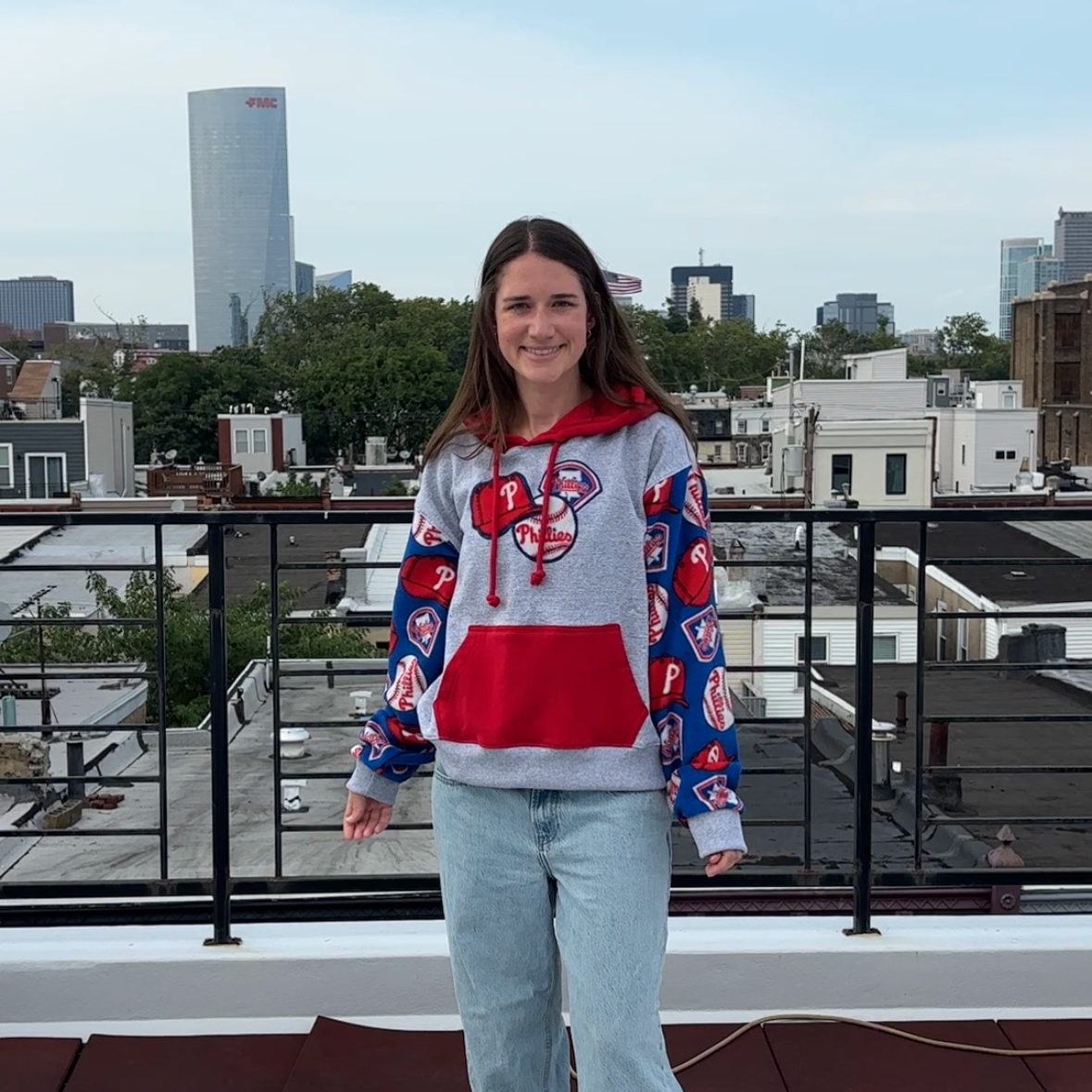 Phillies Reworked Blanket Hoodie