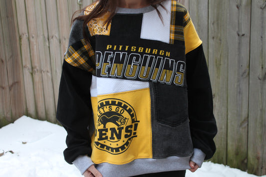 Penguins Patchwork Crew Neck