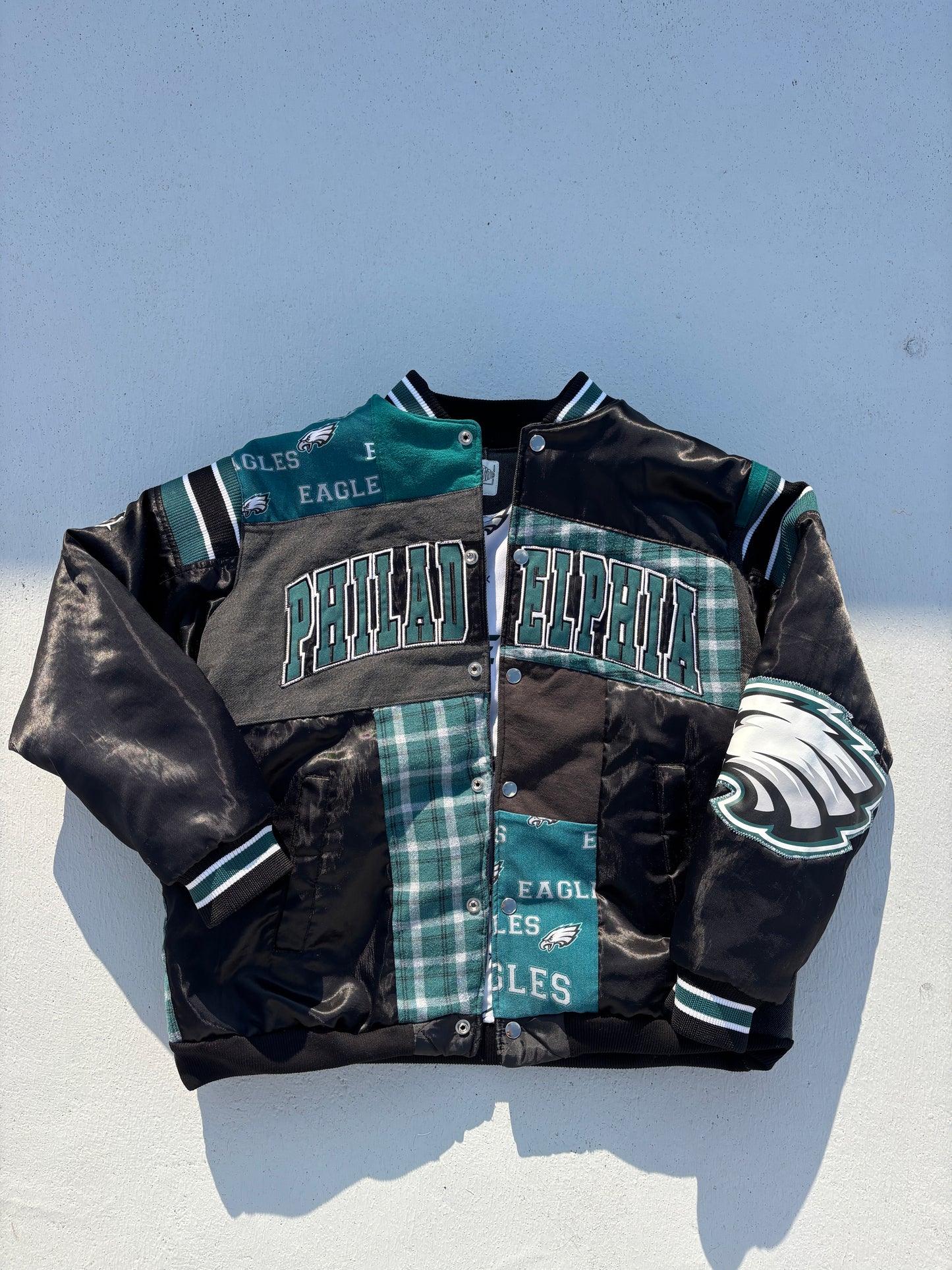 Philadelphia Eagles Patchwork Bomber Jacket