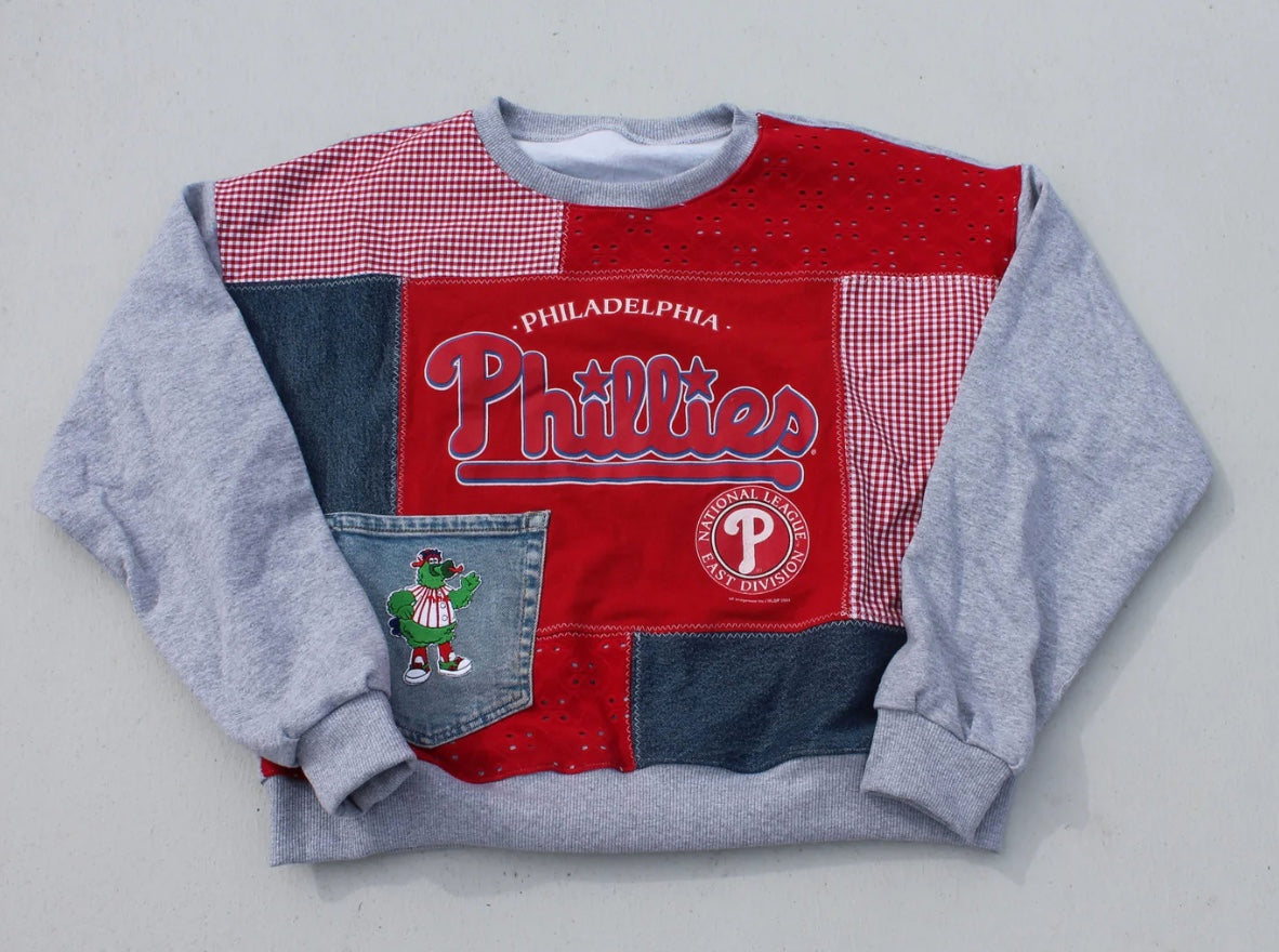 Custom Patchwork Crewneck Sweatshirt [Kids]