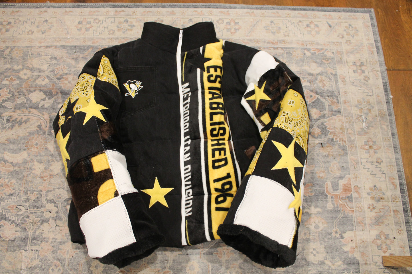 Penguins Blanket Puffer Jacket