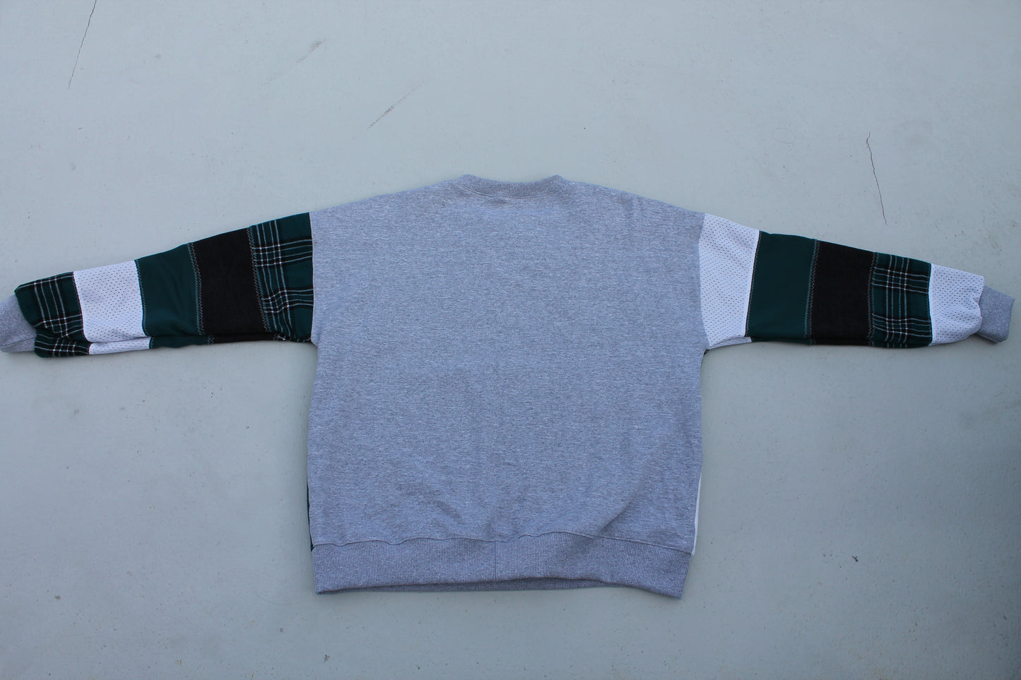 Eagles Plaid & Rally Towel Patchwork Crew Neck