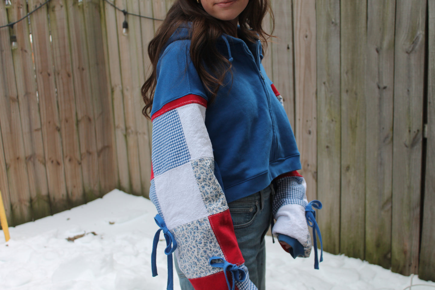 Rangers Patchwork Bow Hoodie