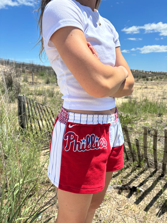 Phillies Reworked Patchwork Sweat Shorts