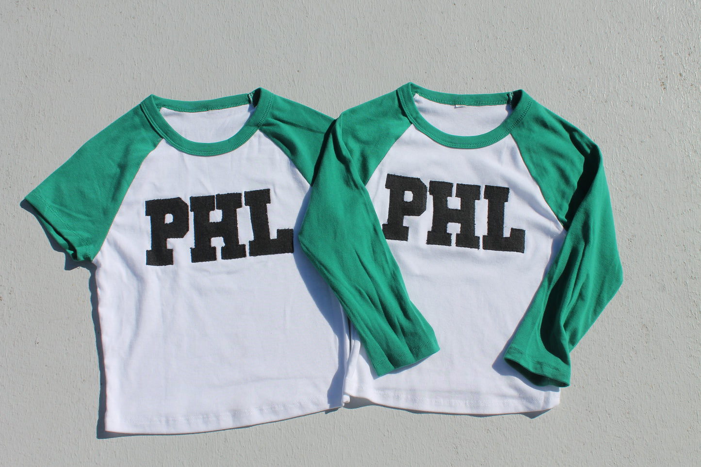 Made To Order PHL Denim Raglan Baby Tee