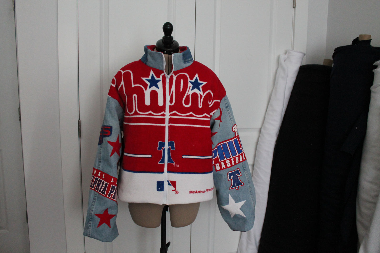 Phillies Towel x Denim Puffer Jacket