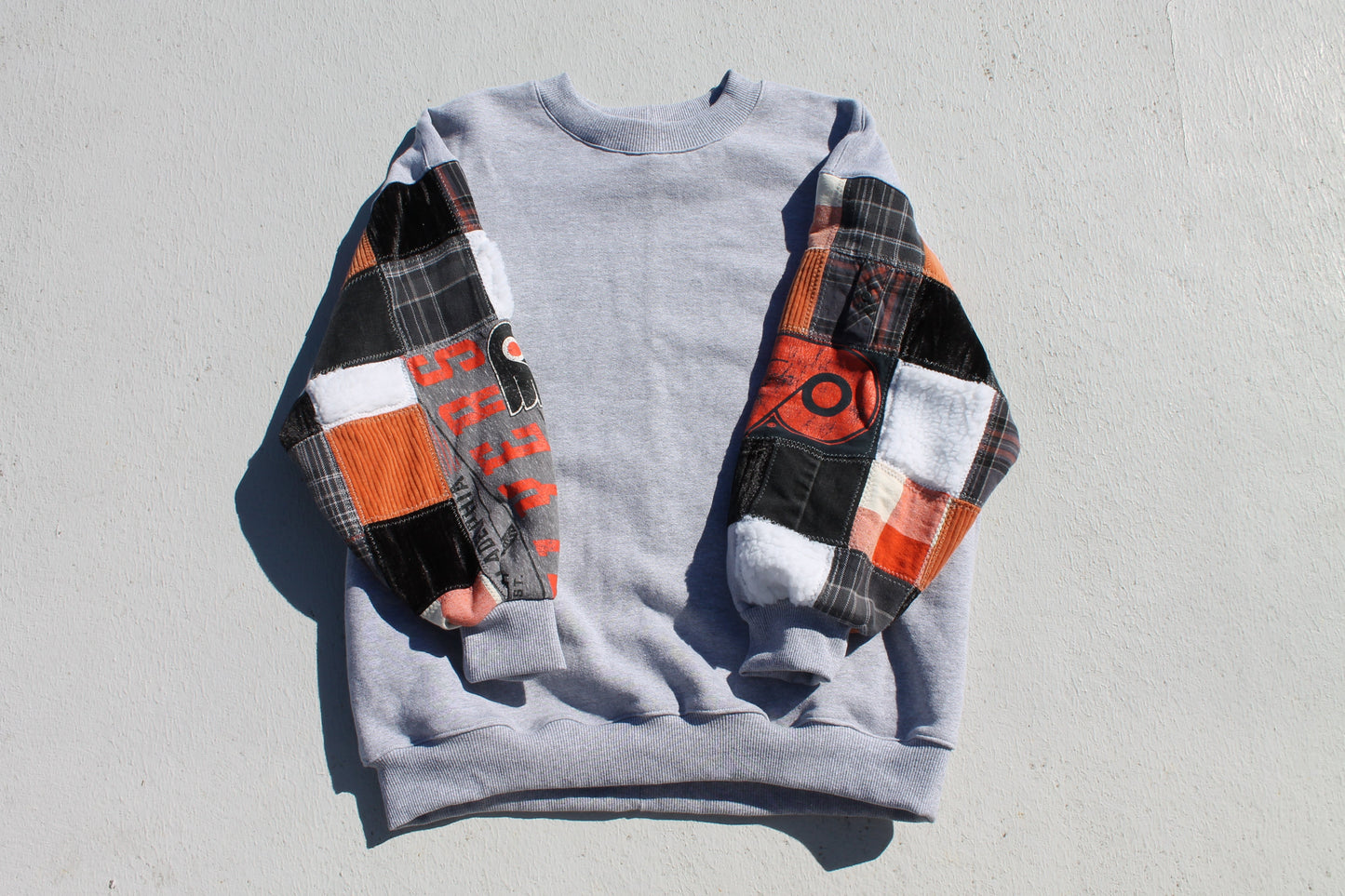 Flyers Patchwork Crew Neck