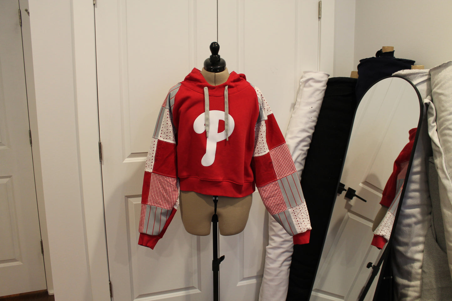 Phillies Raglan Patchwork Hoodie