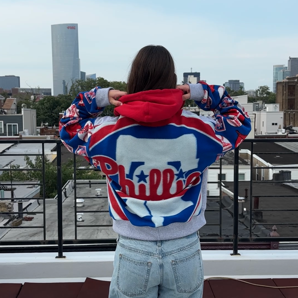 Phillies Reworked Blanket Hoodie