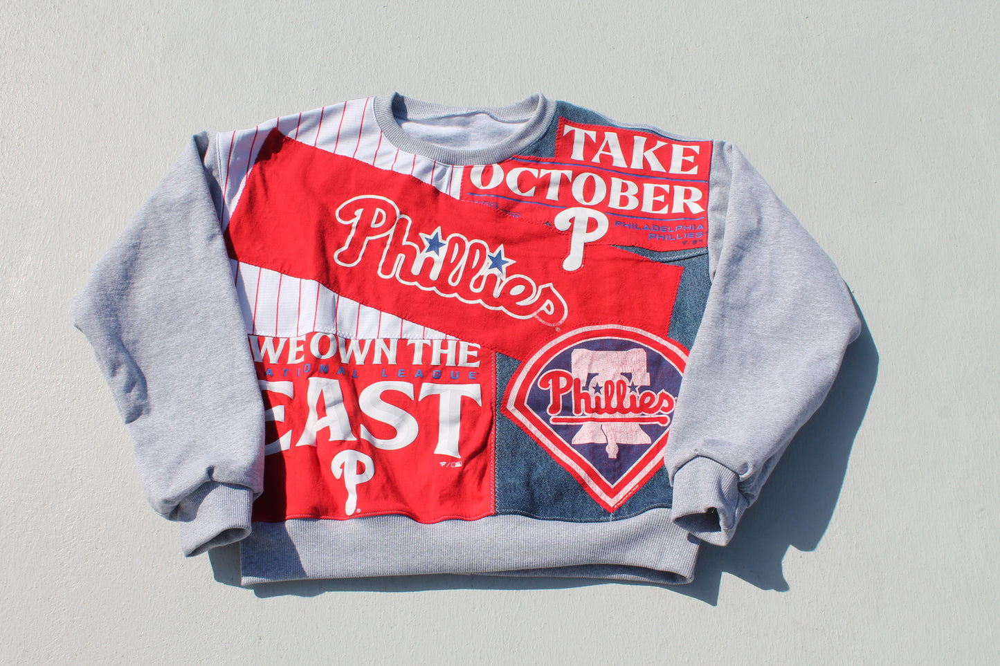 Phillies Red October Patchwork Crew Neck