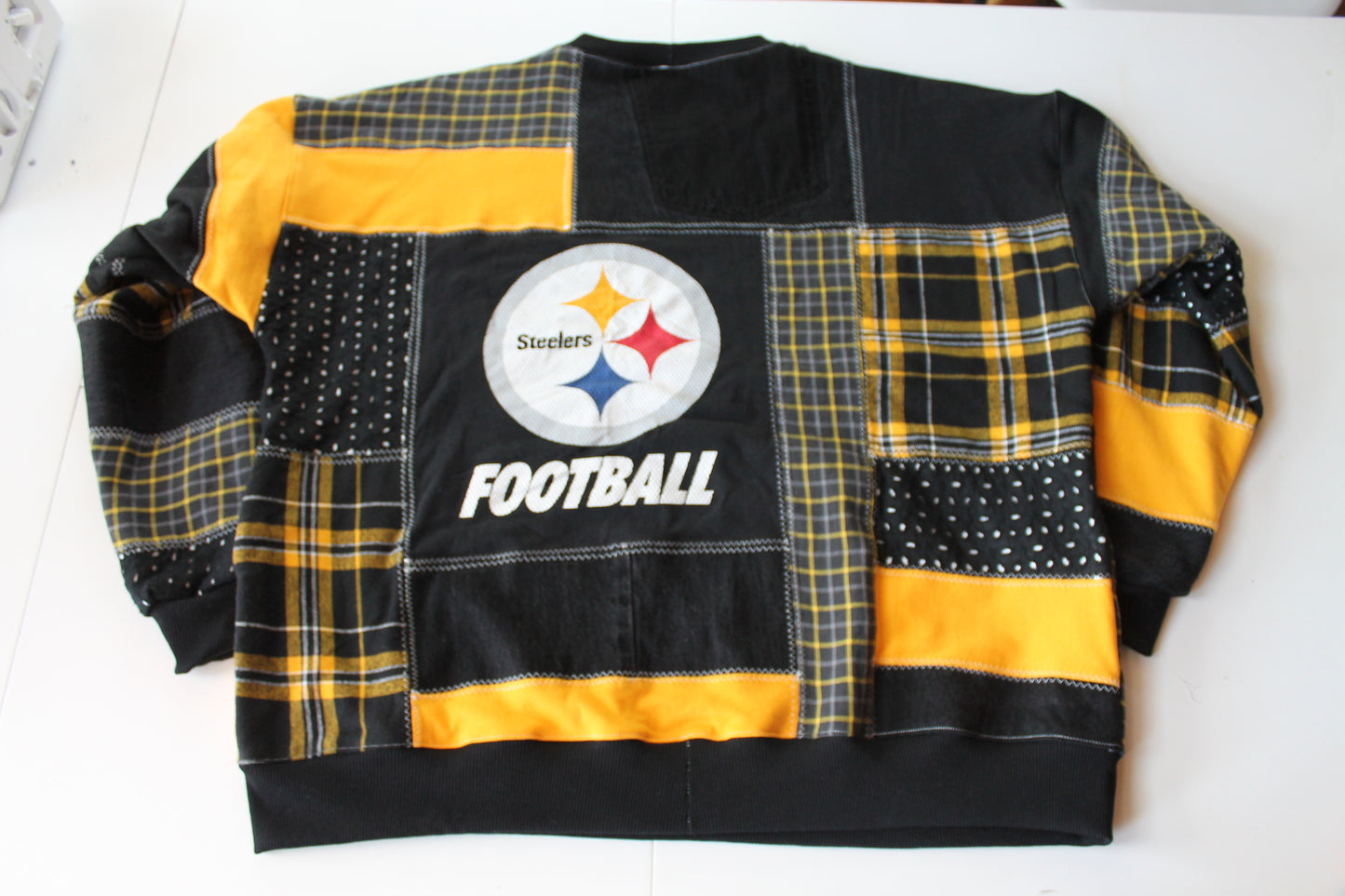 Steelers Full Patchwork Crew Neck