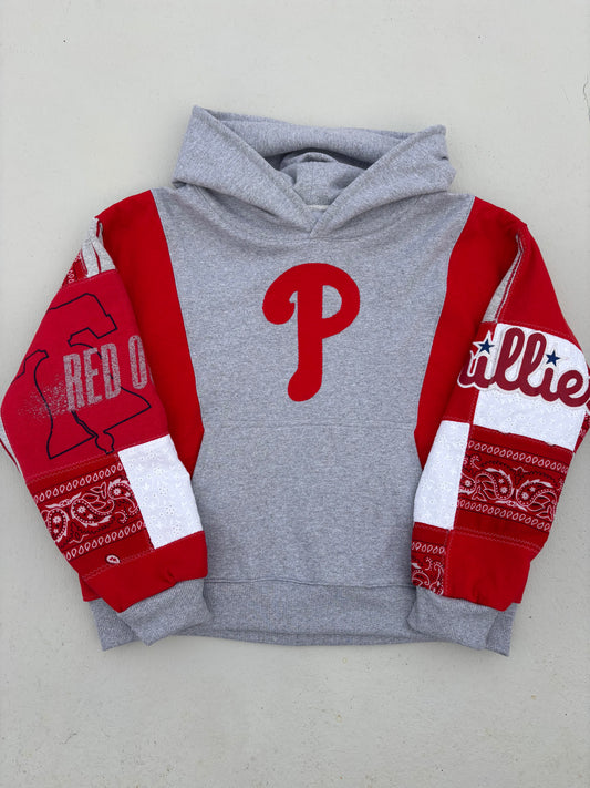 Phillies Bandana & Stripes Patchwork Hoodie