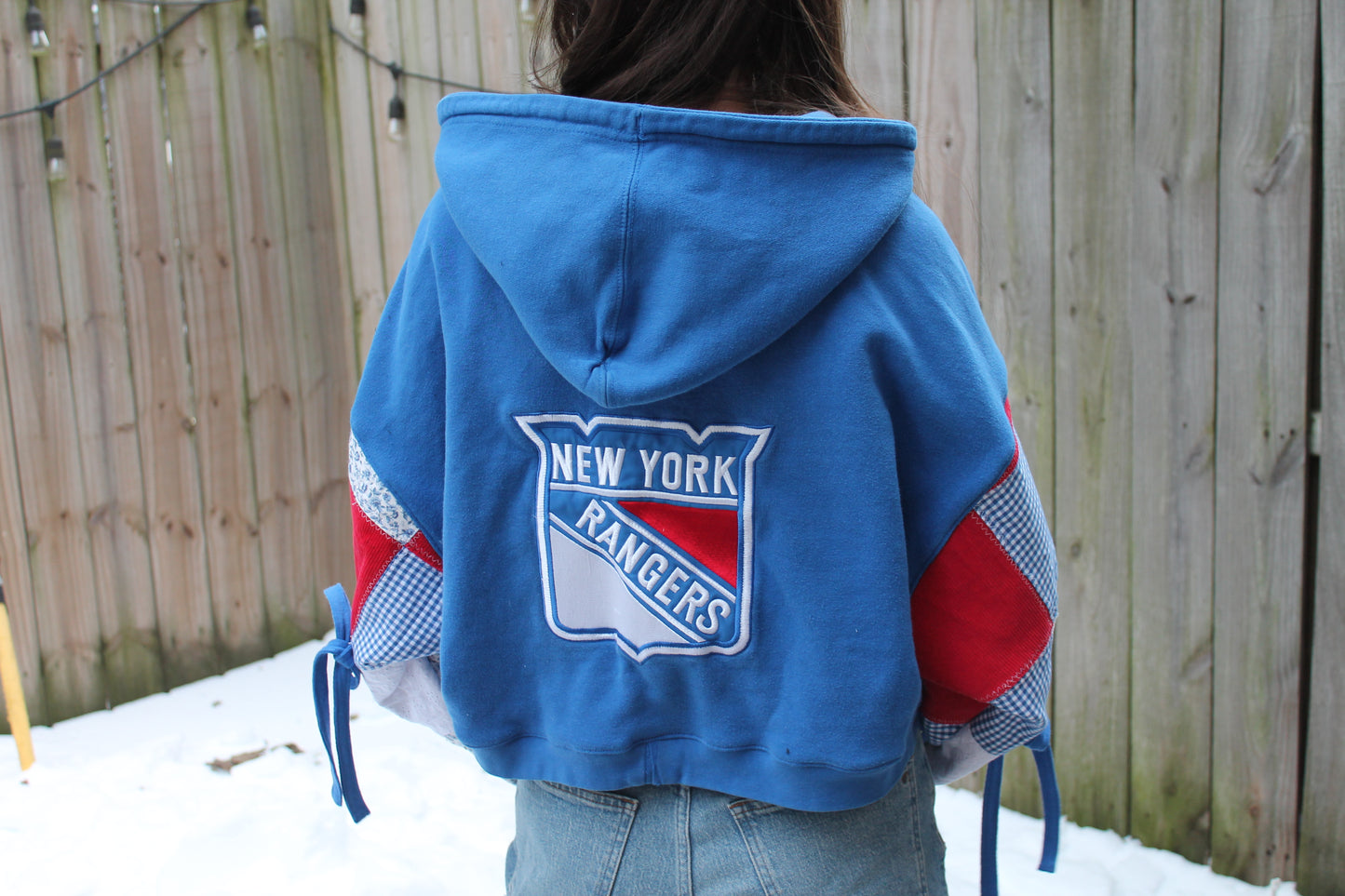 Rangers Patchwork Bow Hoodie