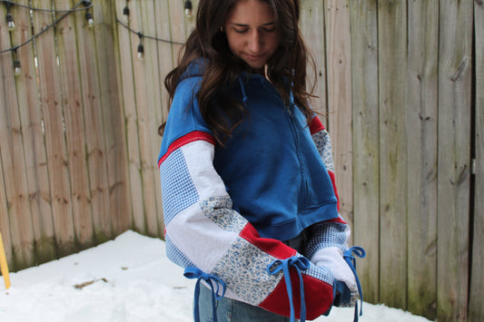 Rangers Patchwork Bow Hoodie