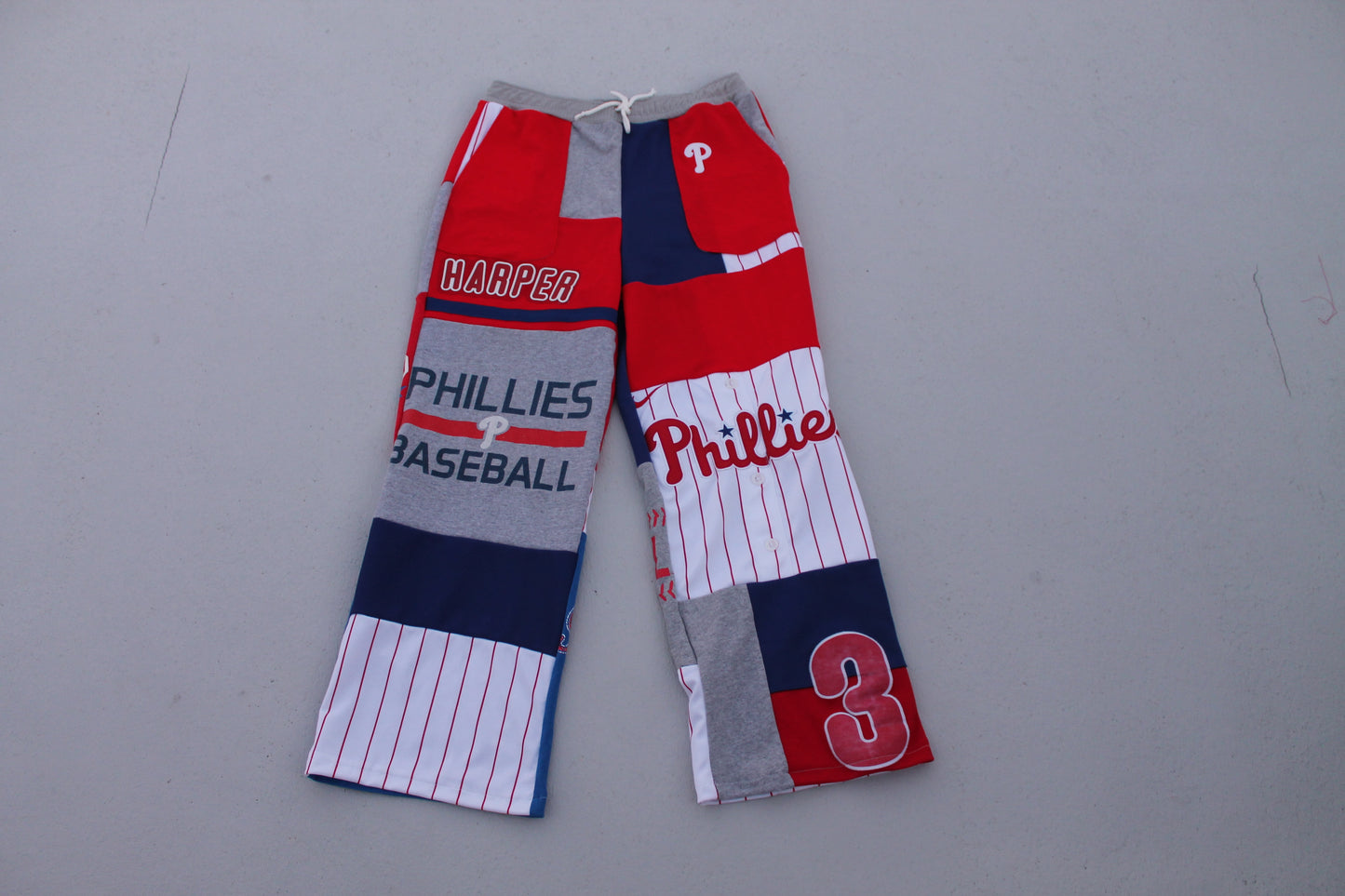 Phillies Jersey x T-shirt Patchwork Pants