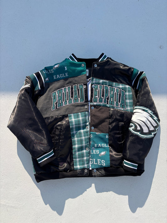 Philadelphia Eagles Patchwork Bomber Jacket