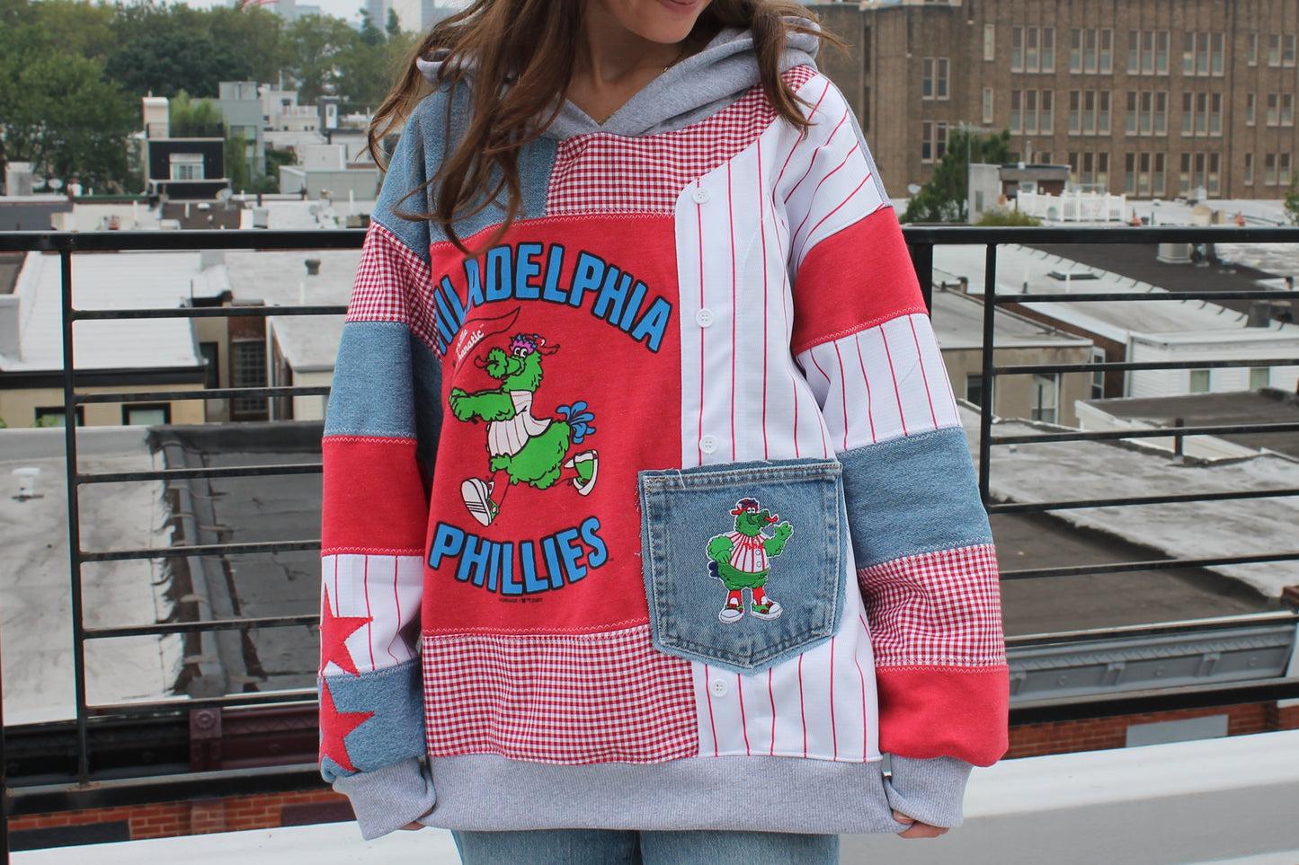 Phillies Phanatic Patchwork Hoodie