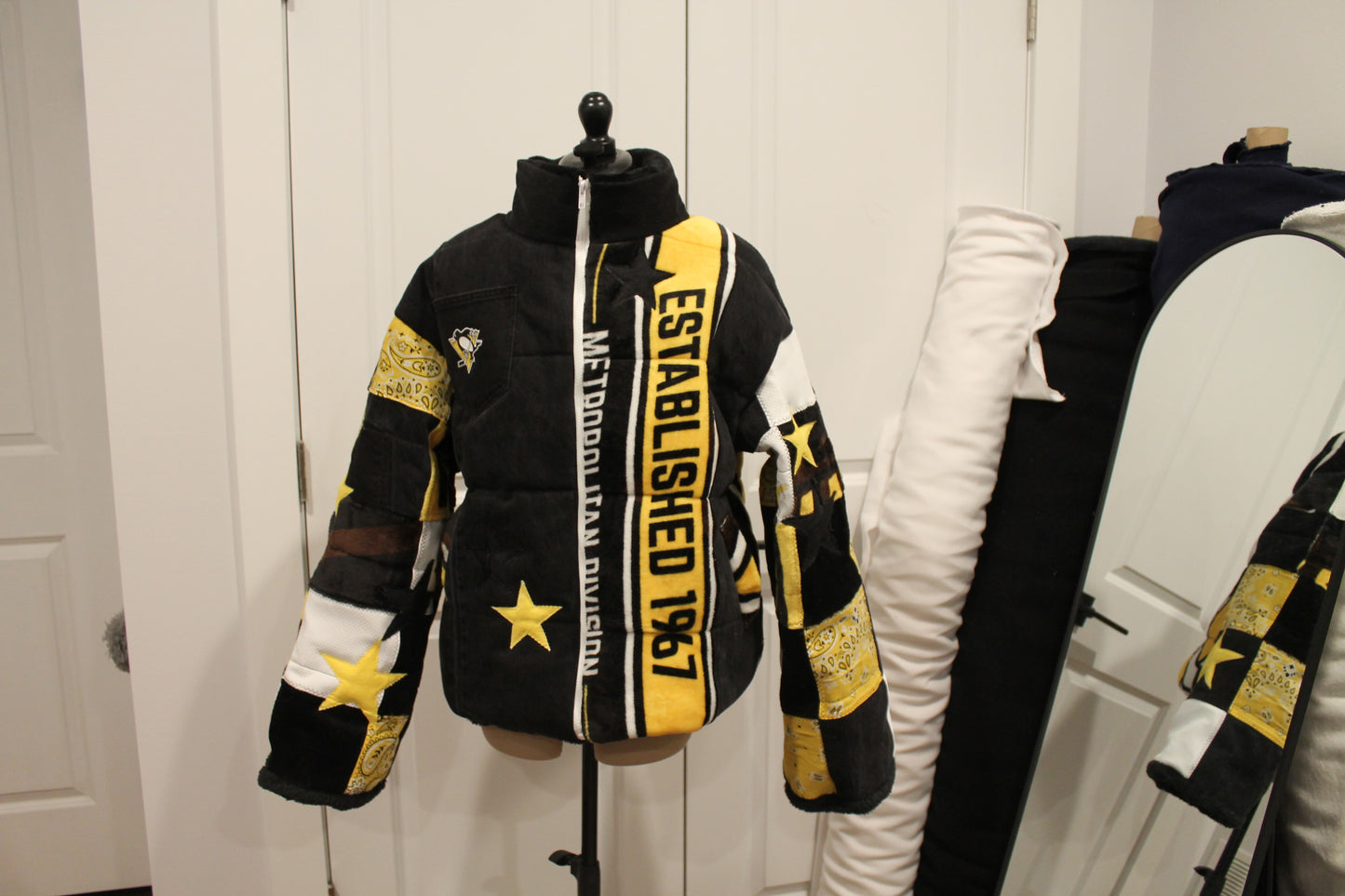 Penguins Blanket Puffer Jacket