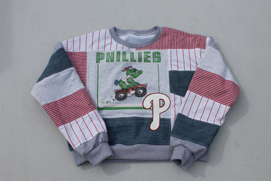 Phillie Phanatic Patchwork Crew Neck