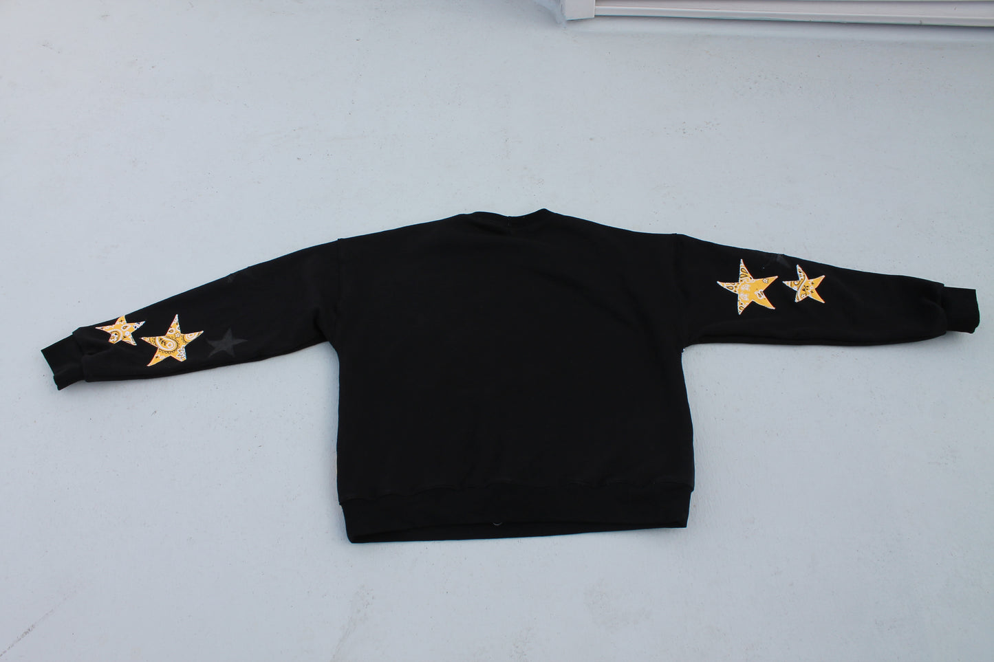 Steelers Bandana & Gingham Patchwork Crew Neck (Ready to wear/ 1 of 1)