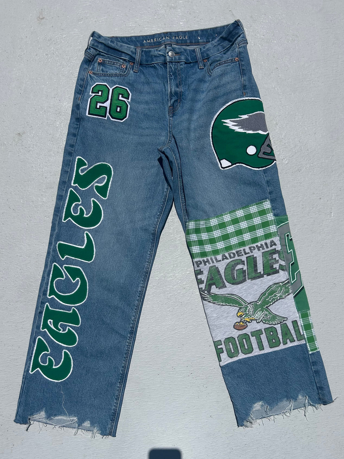 Reworked Patchwork Jeans