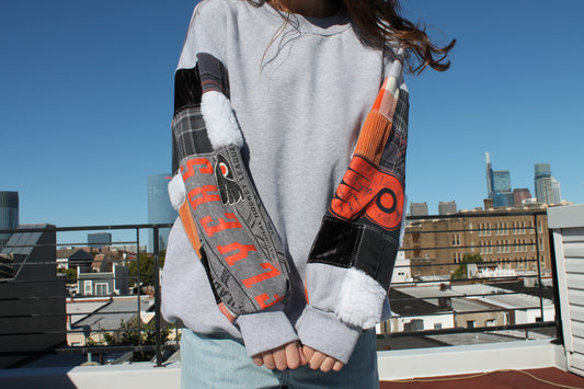 Flyers Patchwork Crew Neck