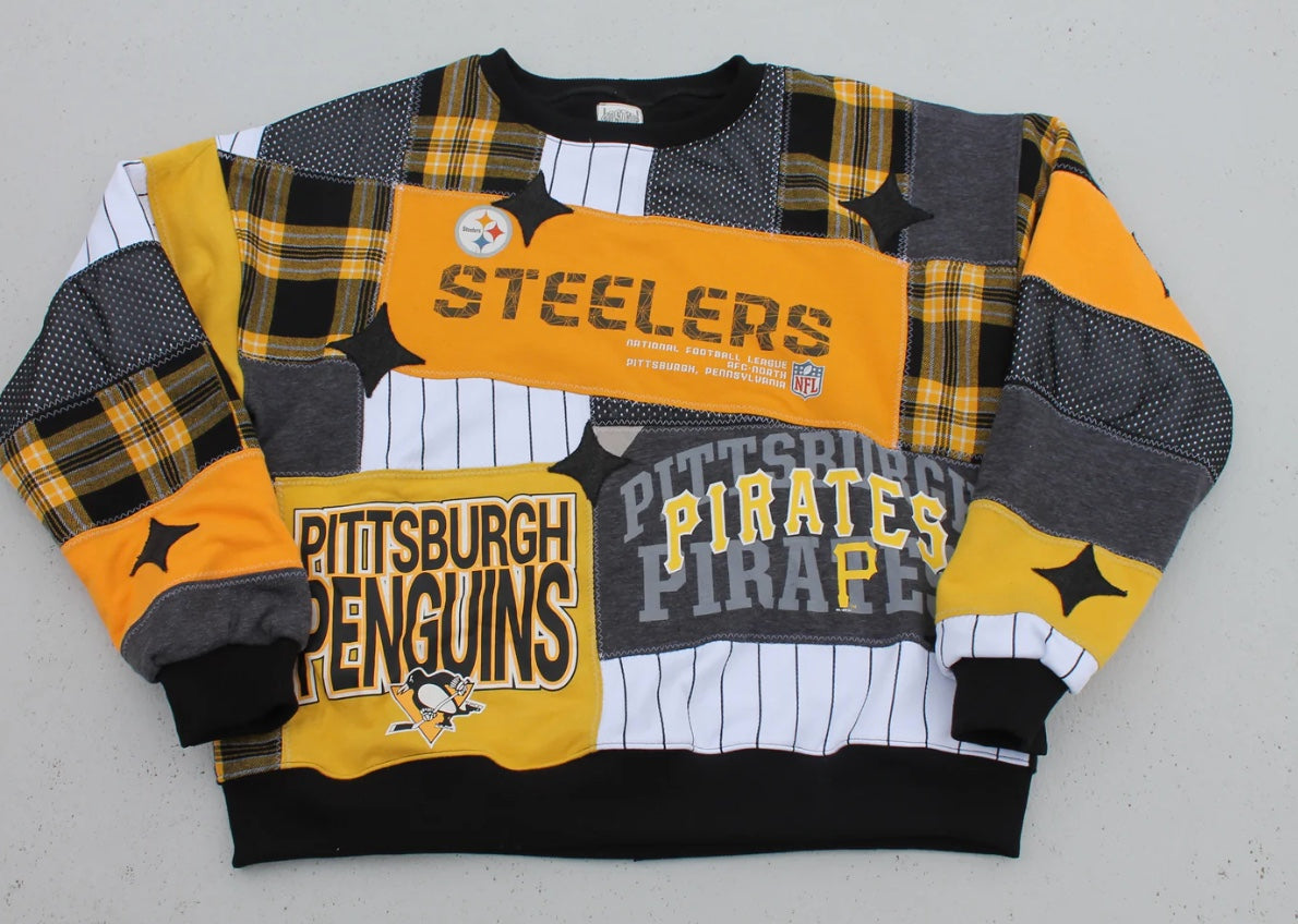 Custom Patchwork Crewneck Sweatshirt [Kids]