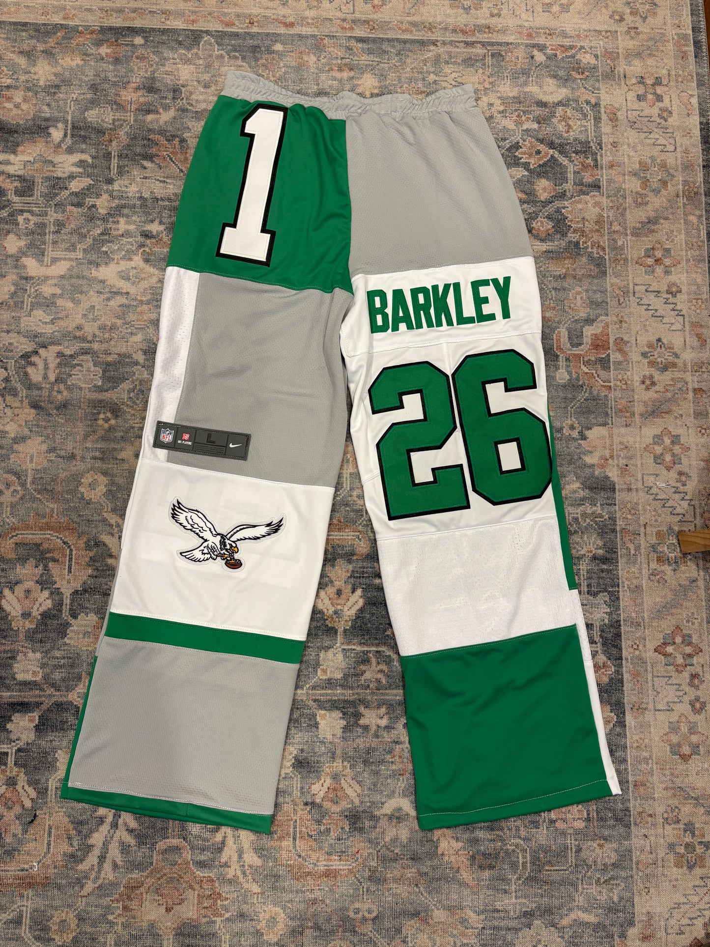 Eagles Jalen x Saquon Patchwork Jersey Pants