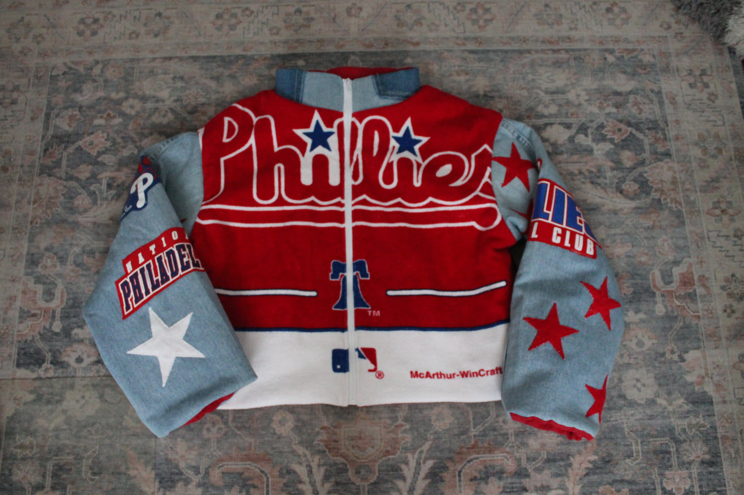 Phillies Towel x Denim Puffer Jacket