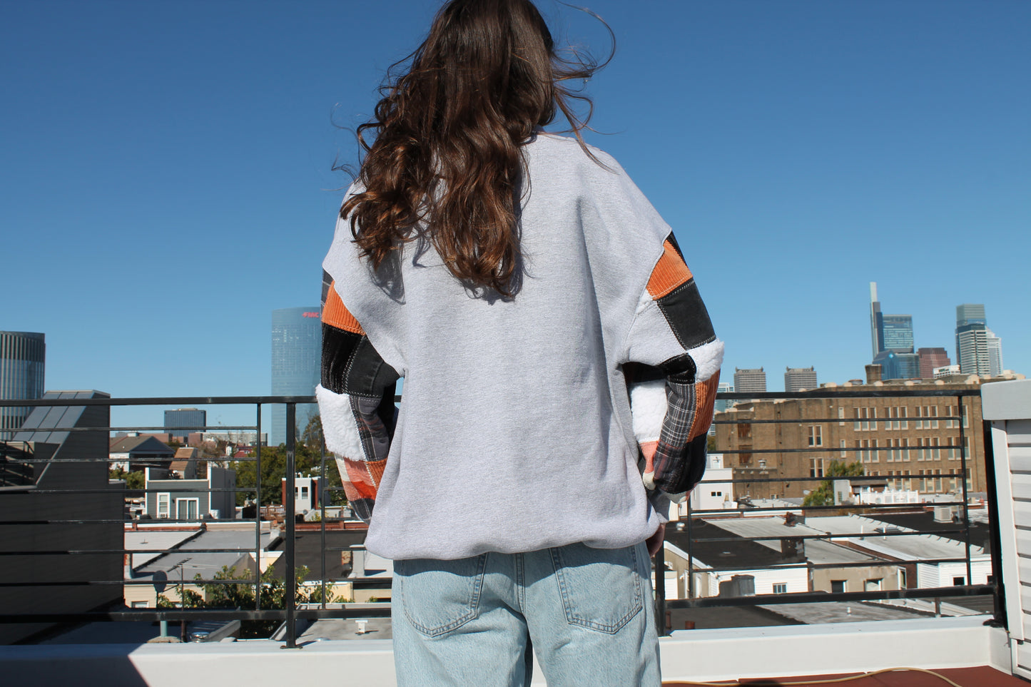Flyers Patchwork Crew Neck