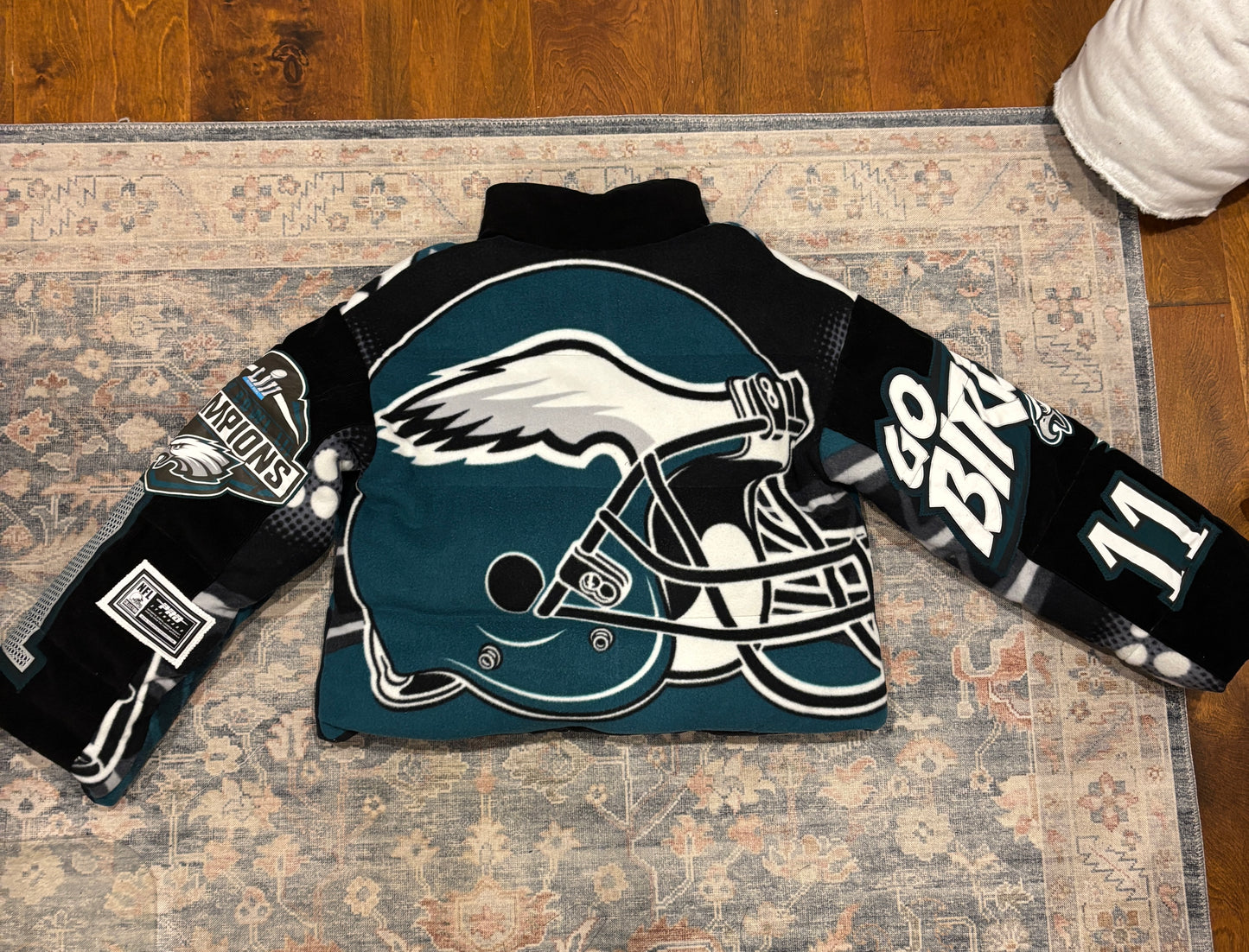 Eagles Reworked Blanket Puffer Jacket
