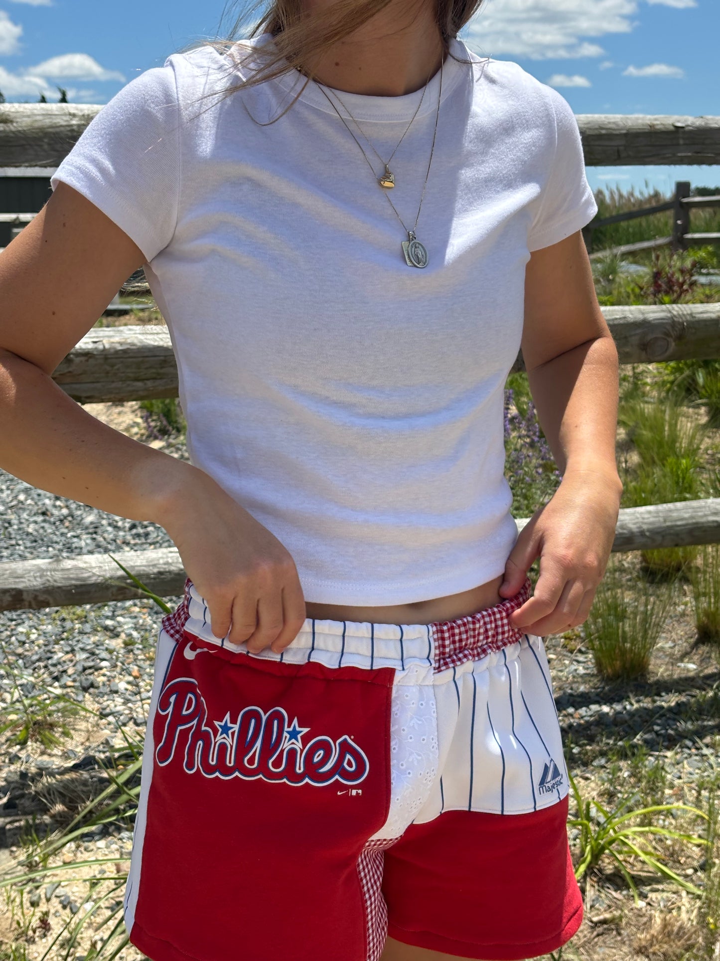 Phillies Reworked Patchwork Sweat Shorts