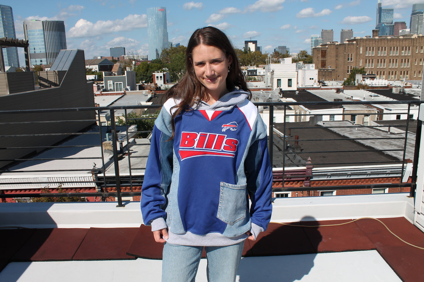 Reworked Bills Jersey Hoodie