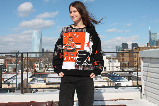 Flyers Gritty Patchwork Crew Neck