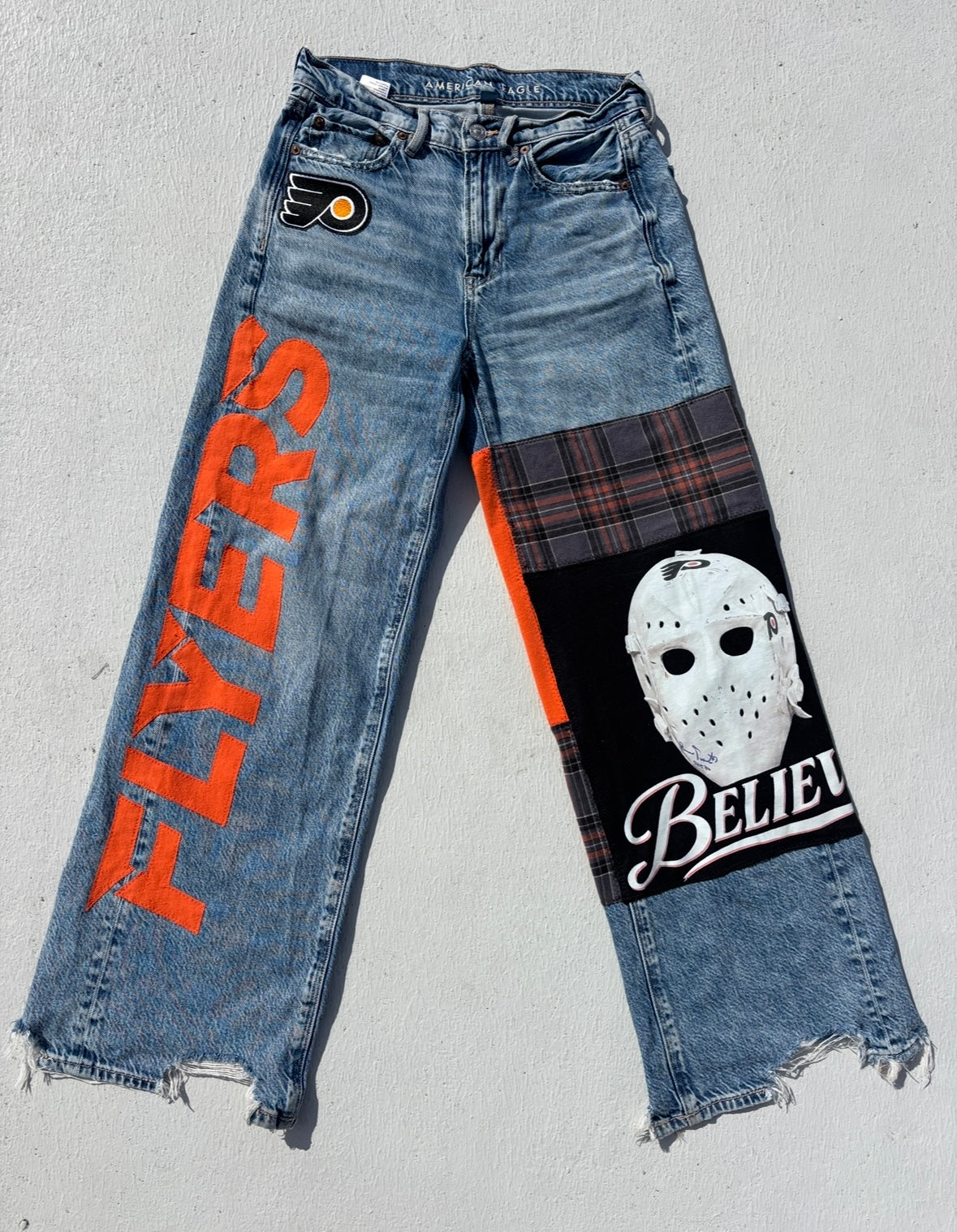 Reworked Patchwork Jeans
