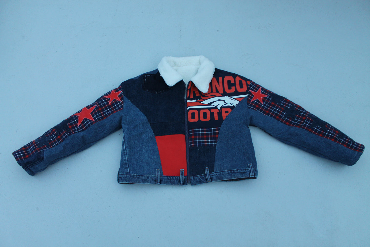 Custom Patchwork Denim Jacket [Kids]