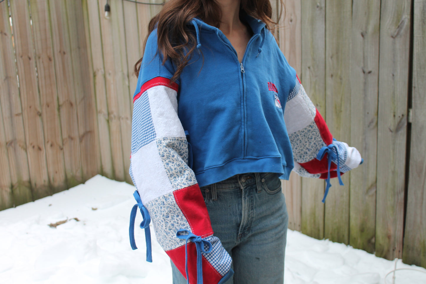 Rangers Patchwork Bow Hoodie