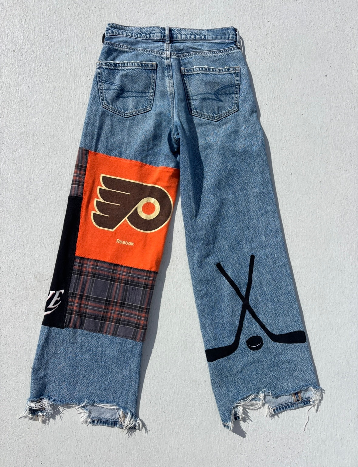 Reworked Patchwork Jeans