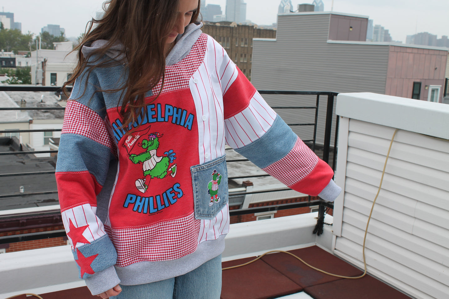 Phillies Phanatic Patchwork Hoodie