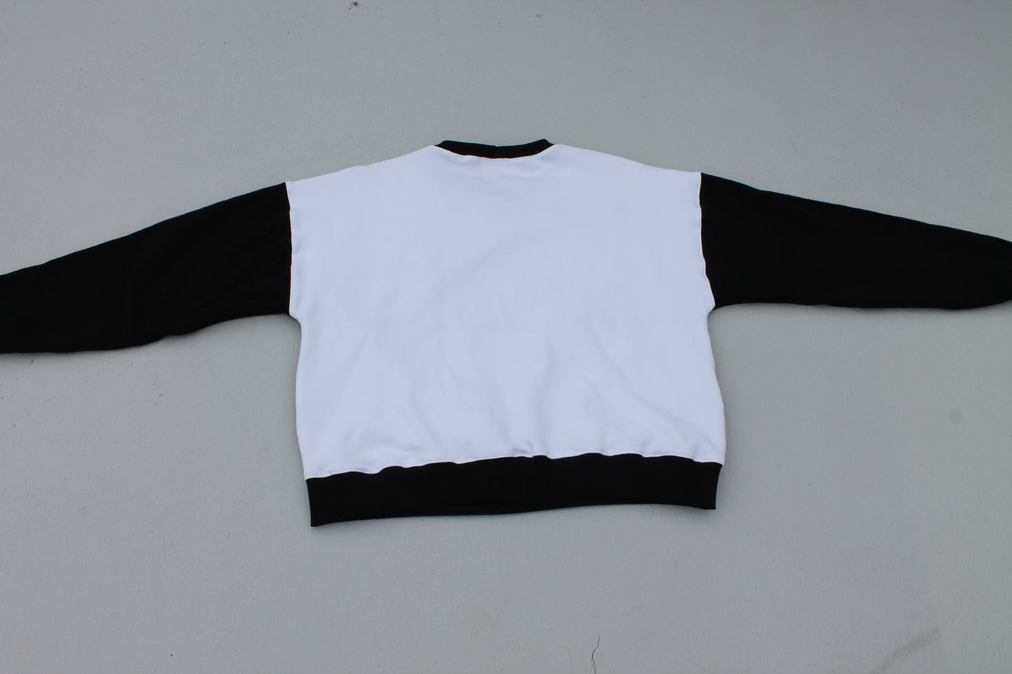 Pirates Plaid x Denim Patchwork Crew Neck