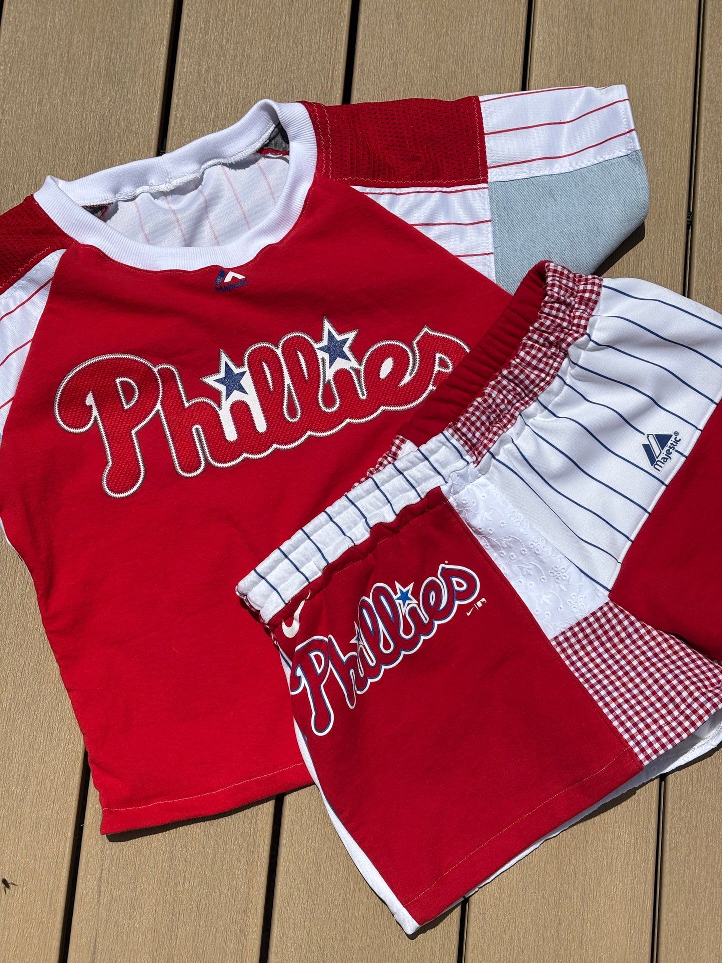 Phillies Reworked Patchwork Sweat Shorts
