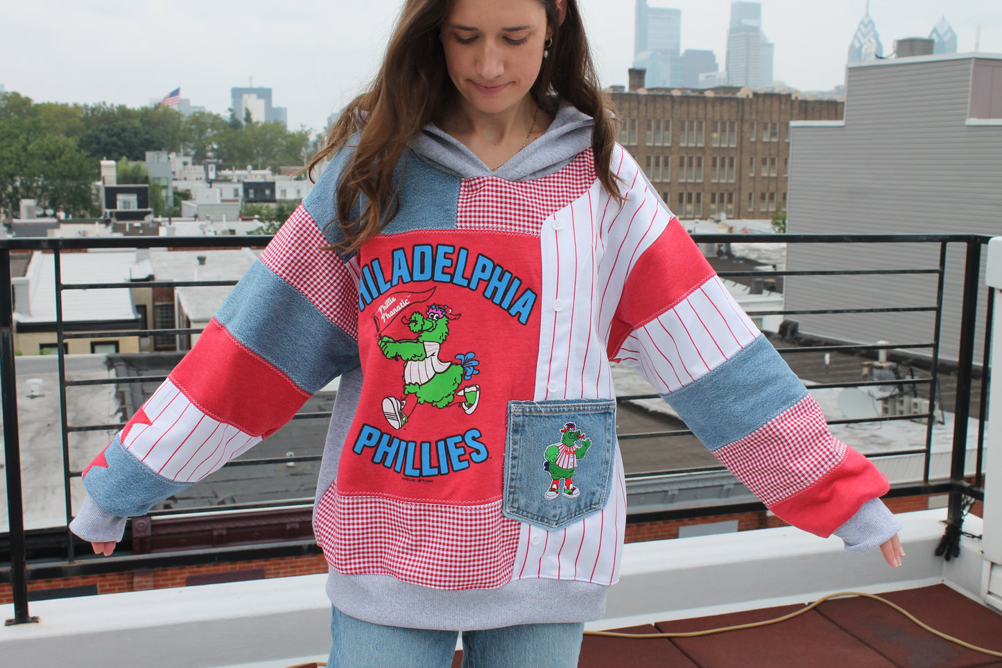 Phillies Phanatic Patchwork Hoodie